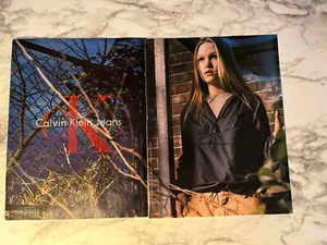 Original Calvin Klein Jeans Ad ft Julia Stiles from 1999 magazine. - Picture 1 of 3