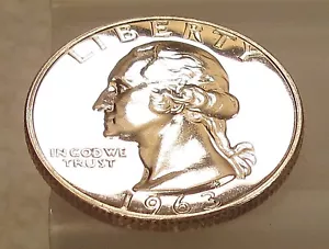 1963 Choice / Gem Proof Quarter 90% Blazing Mirrored Surfaces #530 ~ 19 - Bild 1 von 2