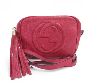 Authentic GUCCI Soho Leather Shoulder Bag #41527 - Picture 1 of 24