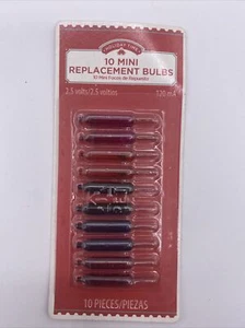 Pack of 10 Mini Replacement Bulbs Lights Multi Color 2.5V 120 mA NEW - Picture 1 of 2