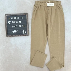 NWT RYLEE + CRU Khaki Knit Cru Pants Size 12-14Y - Picture 1 of 3