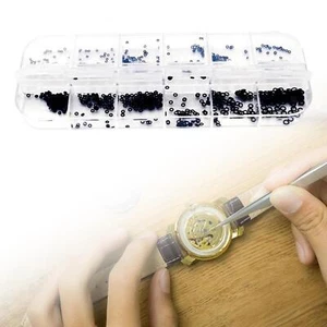 Uhrenkrone O-Ringe mit Box 12 Größen Gummiuhr Dichtungen Ersatz - Picture 1 of 7