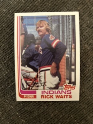 1982 Topps Baseball Card #573 Rick Waits Cleveland Indians NmMt Free Shipping! - Image 1 of 3