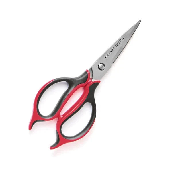 NEW Tupperware Kitchen Scissors Black & Red - Image 1 of 1