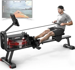 JOROTO Water Rowing Machine for Home Use, Foldable Rower Machine 136Kg Weight... - Picture 1 of 9