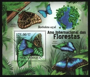 Mozambique 2011 - Mi-Nr. Bloque 404 ** - MNH - Mariposas / Mariposas - Imagen 1 de 1