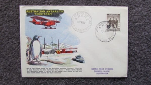 AUSTRALIA ANTARCTIC TERRITORIES SCOTT L1 SEVEN SEAS COVER MAWSON CANCEL - Picture 1 of 1