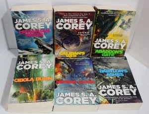 James S. A Corey Lot of 6 The Expanse Science Fiction Series Book  No 1-6 Good - Picture 1 of 6