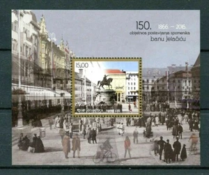Croatia 2016 Ban Josip Jelacic Statue 150th Anniv 1v M/S Architecture Stamps MNH - Picture 1 of 1