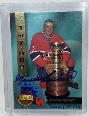 1995 Maurice Richard Signature Rookies Auto 600/1050 Montreal Canadiens - Image 1 of 2