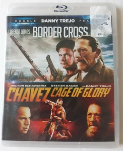 Danny Trejo Blu-ray double feature: Border Cross + Cage of Glory NEW, ships NBD! - Imagen 1 de 2