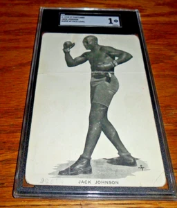 🥊RARO 1910 Heavyweight Champion ST Postal EN CAJA 🥊 Jack Johnson SGC CALIFICADO🥊 - Imagen 1 de 4