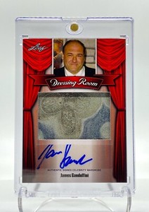 JAMES GANDOLFINI - 2013 Leaf Pop Century   AUTOGRAPH + PATCH CARD - SOPRANOS
