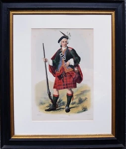 Cameron - Original, handfarbige Lithographie von R R. McIan, um 1845/1847. - Bild 1 von 3