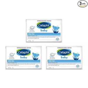 Cetaphil Baby Mild Bar for Face and Body Pack of 3, (75g x 3, Sensitive Skin) - Picture 1 of 8