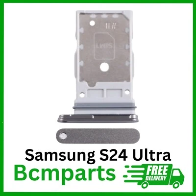 BCMPARTS Samsung Galaxy S24 Ultra (SM-S928) Dual SIM Kartenfach Halter - schwarz