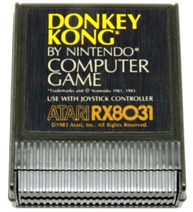 DONKEY KONG (Atari 400/800/XL/XE, 1983) By Atari (Cartridge Only) NTSC - Picture 1 of 7