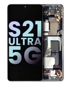 Samsung S21 ULTRA OLED Assembly - Phantom Black (SERVICE PACK) ORIGINALE ORIGINALE - Foto 1 di 1