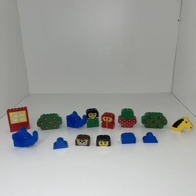 Lego DUPLO Vintage Parts Pieces Window Apple Elephant Horse Printed Specialty - Image 1 of 4