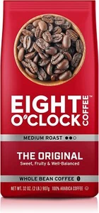 Eight O'Clock Coffee The Original, 32 Ounce (Pack of 1) Medium Roast Whole Bean - Picture 1 of 7