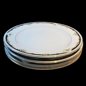 4 Lynns Bennington 10 1/2" Fine China Dinner Plates See Photos & Read - Picture 1 of 13