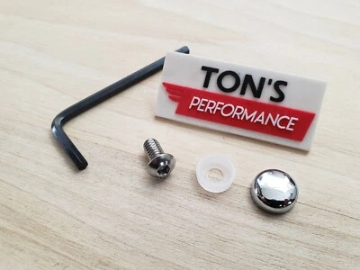 Smooth Cap Cover Stainless Steel Allen Bolt Harley Seat Mounting Rear Fender - Image 1 of 4