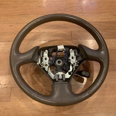1999 - 2003 Lexus RX300 Leather Steering Wheel (OEM) w/ Cruise Controls (TAN) - Image 1 of 4