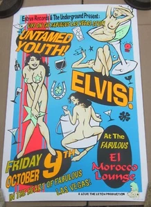 1992 UNTAMED YOUTH El Morocco Lounge Las Vegas FRANK KOZIK POSTER Signed 100/500 - Picture 1 of 8