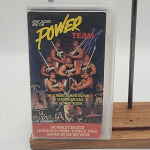 RARE JOHN JACOBS AND THE POWER TEAM VHS XIAN GOSPEL MOTIVATIONAL VCR TAPE - Picture 1 of 5