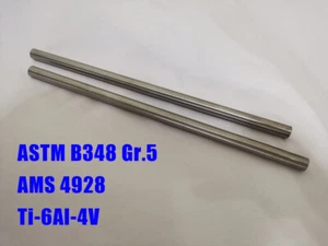 10mm Dia .394"X12" Titanium Round Bar Rod 2PCS Ti 6Al-4V Titanium Alloy AMS4928 - Picture 1 of 22
