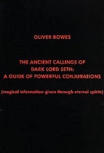 ANCIENT CALLINGS OF DARK LORD SETH Bowes Finbarr Black Occult magick Grimoire - Imagen 1 de 1