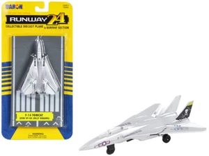 Runway24 Grumman F-14 Tomcat Aircraft "US Navy Jolly Rogers" Diecast RW115 - Picture 1 of 3