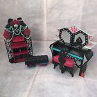 Monster High Dolls Furniture 2012 2013 Bundle Vanity Shelf Ottoman