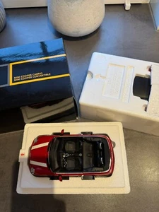 Mini R52 Cabrio Chilired, Kyosho 1:18 Mini Cooper Cabrio TOP - Bild 1 von 19