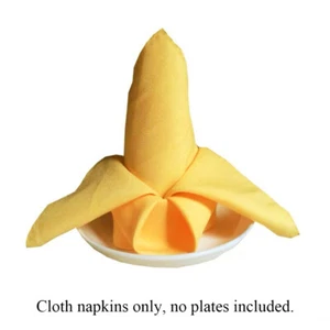 Plain Napkin Polyester Cotton Wedding Tableware Cloth Linen Dinner Party Fabri v - Picture 1 of 38