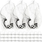 60 Pcs Invisible Hairnet Nets Dancer Nylon Knit Bun Elasticity Miss Nurse