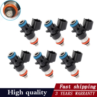 Inyectores de combustible 6 piezas para Jeep Grand Cherokee 2011-2015 y Wrangler 2012-2017 3,6 L Foto 1 de 4