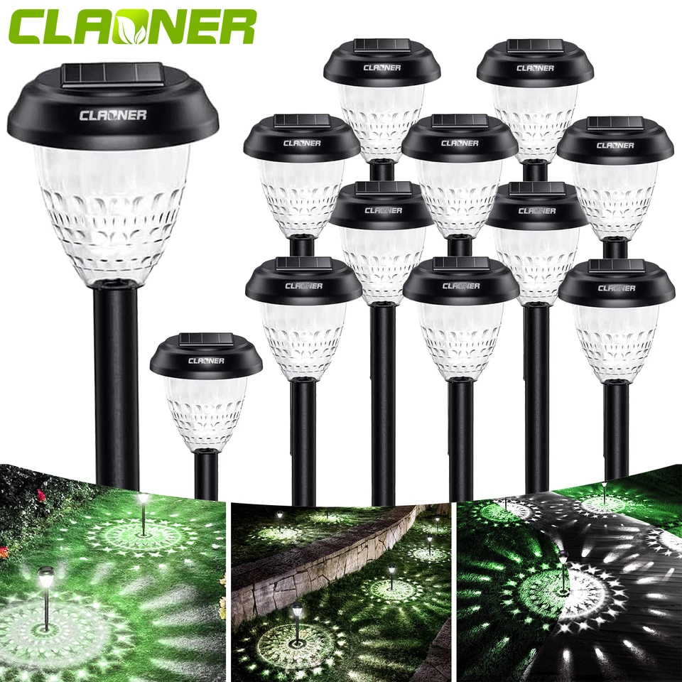6-24 LED Solarleuchten für Außen Garten Solarlampe Pfadlichter Solar Wegeleuchte - Bild 1 von 4