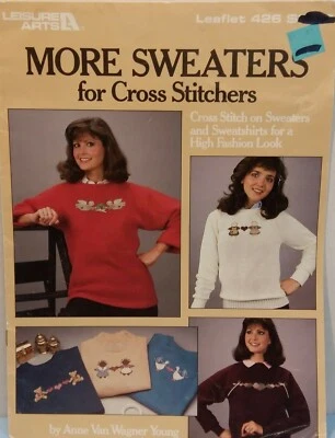 More Sweaters For Cross Stitchers 10 Cross Stitch Patterns By Leisure Arts - Image 1 of 4