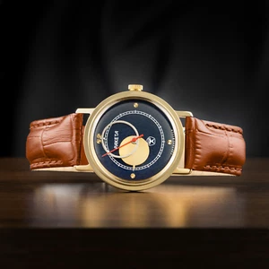 1980s Raketa Copernicus Blue Mechanical Watch Rare Soviet Vintage (Made in USSR) - Picture 1 of 5