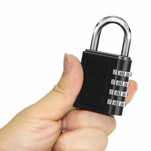 1Pack Vorhängeschloss Zahlenschloss 4 Stellig Schloss Mit Zahlencode Lock Aus - Bild 1 von 8