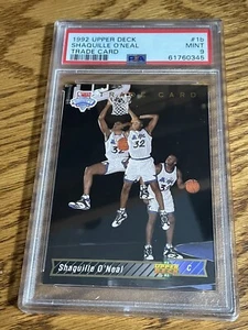 Shaquille O’Neal PSA 9 1992 Upper Deck Trade Card Basketball - Picture 1 of 2