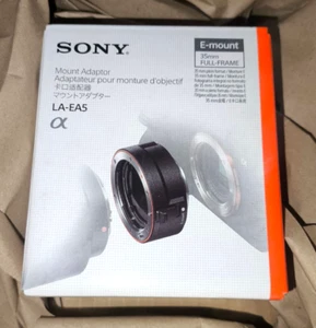 Adaptateurs objectif SONY LA-EA5 monture A 35 mm pour appareils photo monture E boîtier plein format neuf - Photo 1 sur 19