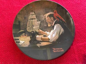 "The Ship Builder" by Norman Rockwell-Collectible Plate-Limited Ed.-Retired-True - Picture 1 of 2