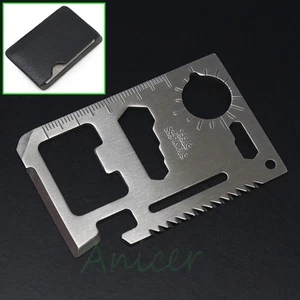 5 Stück Multi Outdoor Camping Survival Pocket Card Tool 11 in 1 Sägemesser - Bild 1 von 6