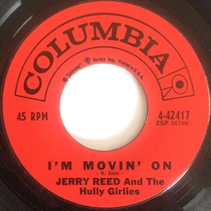 Jerry Reed And The Hully Girlies - I'm Movin' On / Goodnight, Irene (7") - Picture 1 of 2