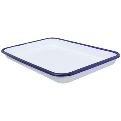 Serving Tray Display Tray Enamel Tray Coffee Table Tray Bread Tray Appetizer - Image 1 of 4