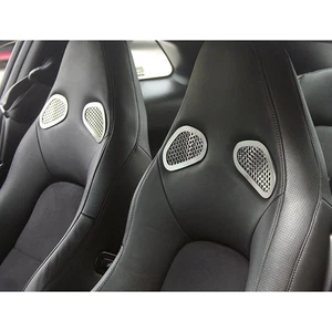Placas de ajuste de asiento delantero 4p para Nissan GT-R 2010-2013 [acero inoxidable/perforado] - Imagen 1 de 7