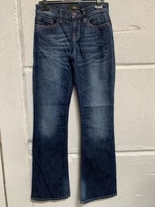 Vaqueros mujer Mavi acampanados tiro medio, corte boot azul oscuro W27 L33 - Imagen 1 de 4
