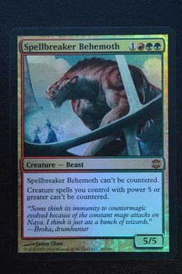 Magic The Gathering MTG SPELLBREAKER BEHEMOTH FOIL Alara Reborn LP Played - Image 1 of 2